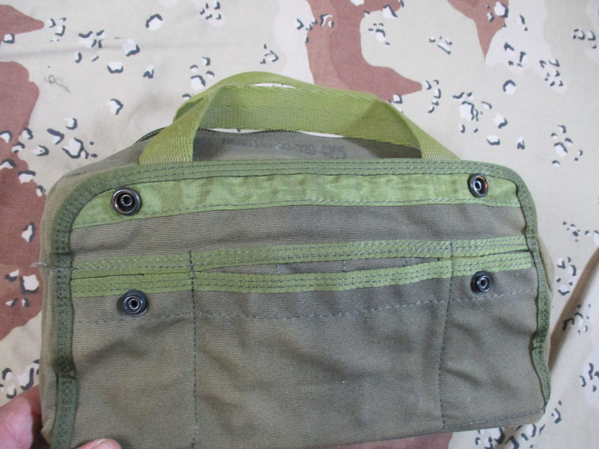 USGI Mechanic's Tool Bag OD Canvas NSN 5140-00-329-4306 Vintage Army Used