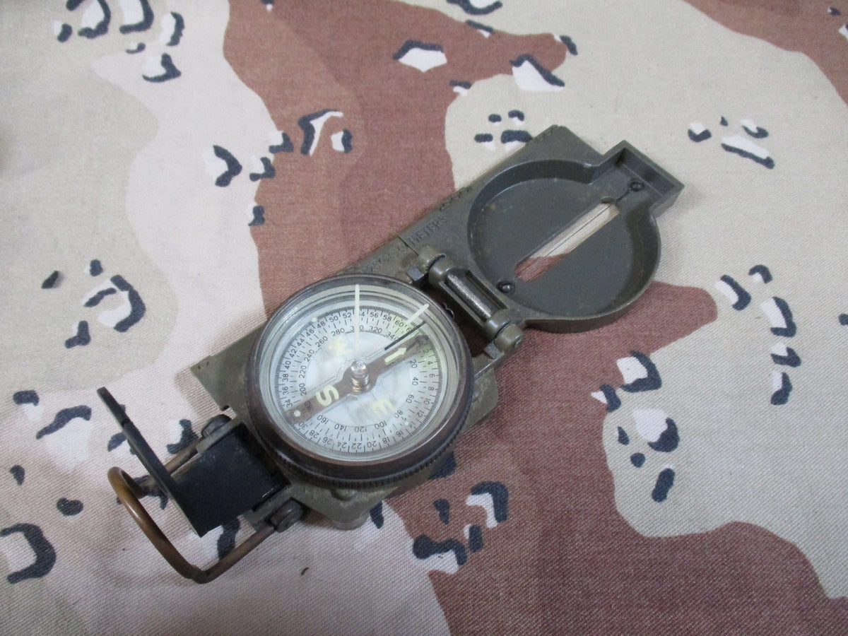 Vintage USGI M1956 Compass Pouch Japan Compass Carlisle Bandage Tin Set