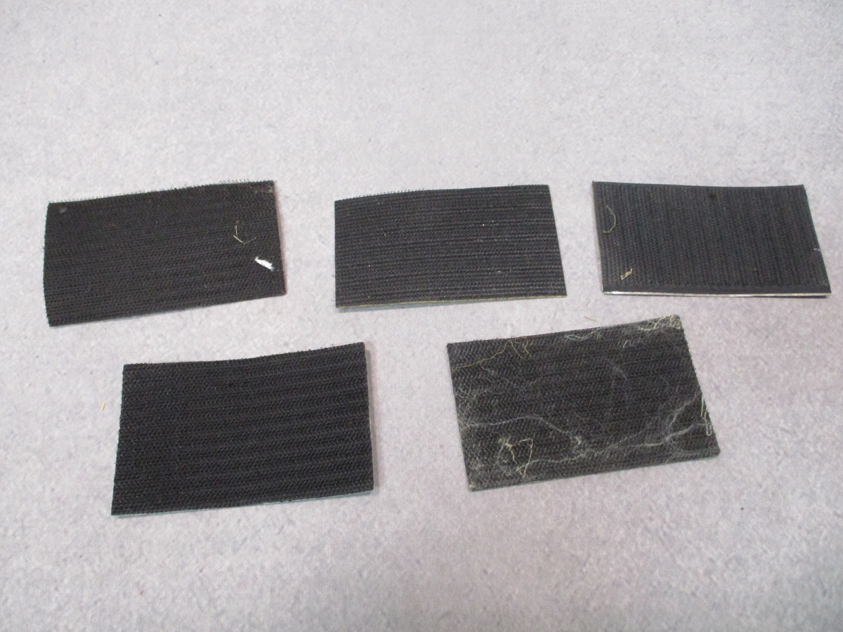 Five USGI reverse American flag IR patches with hook backing, 3.25 x 2 inches, unbranded, used fair condition