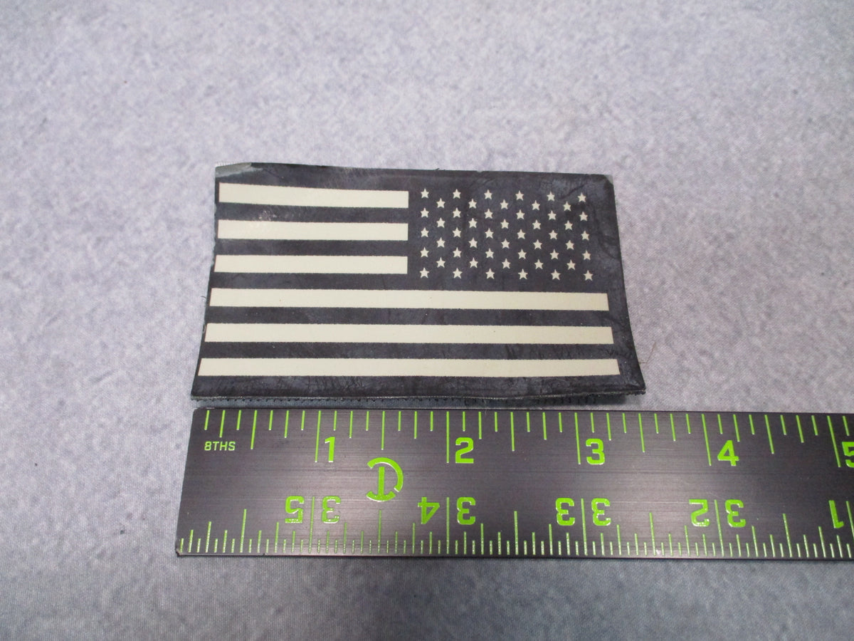 USGI reverse American flag IR patches 5-pack with hook backing, 3.25 x 2 inches, Unbranded