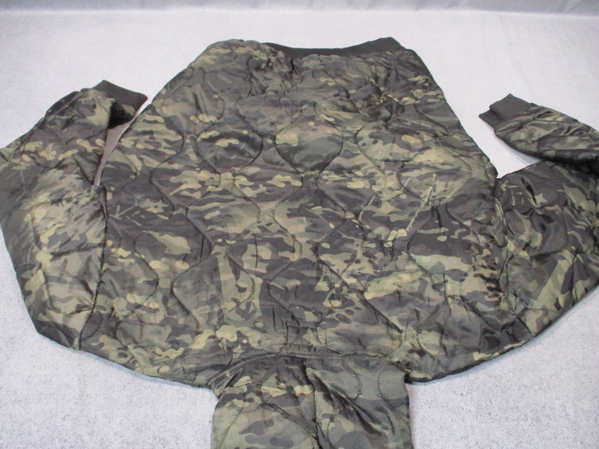 Woobie Gear black Multicam men’s 3XL quilted pullover poncho liner hoodie