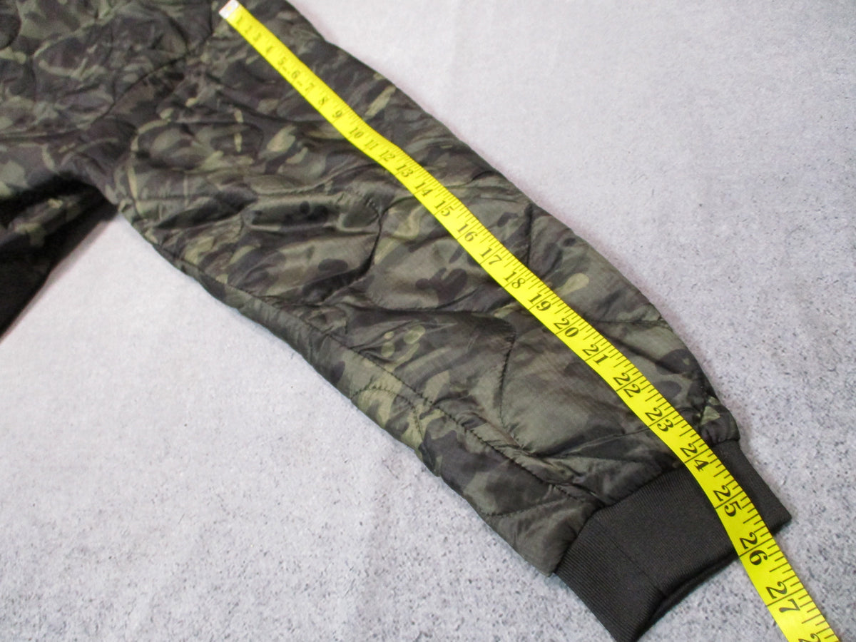 Woobie Gear Black MultiCam quilted pullover hoodie, 2XL, with camouflage pattern and hood