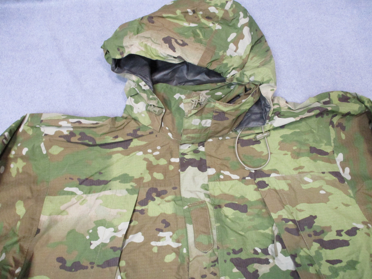USGI US Army ECWCS Gen III Level 6 Scorpion OCP Gore-Tex jacket, front view, medium size
