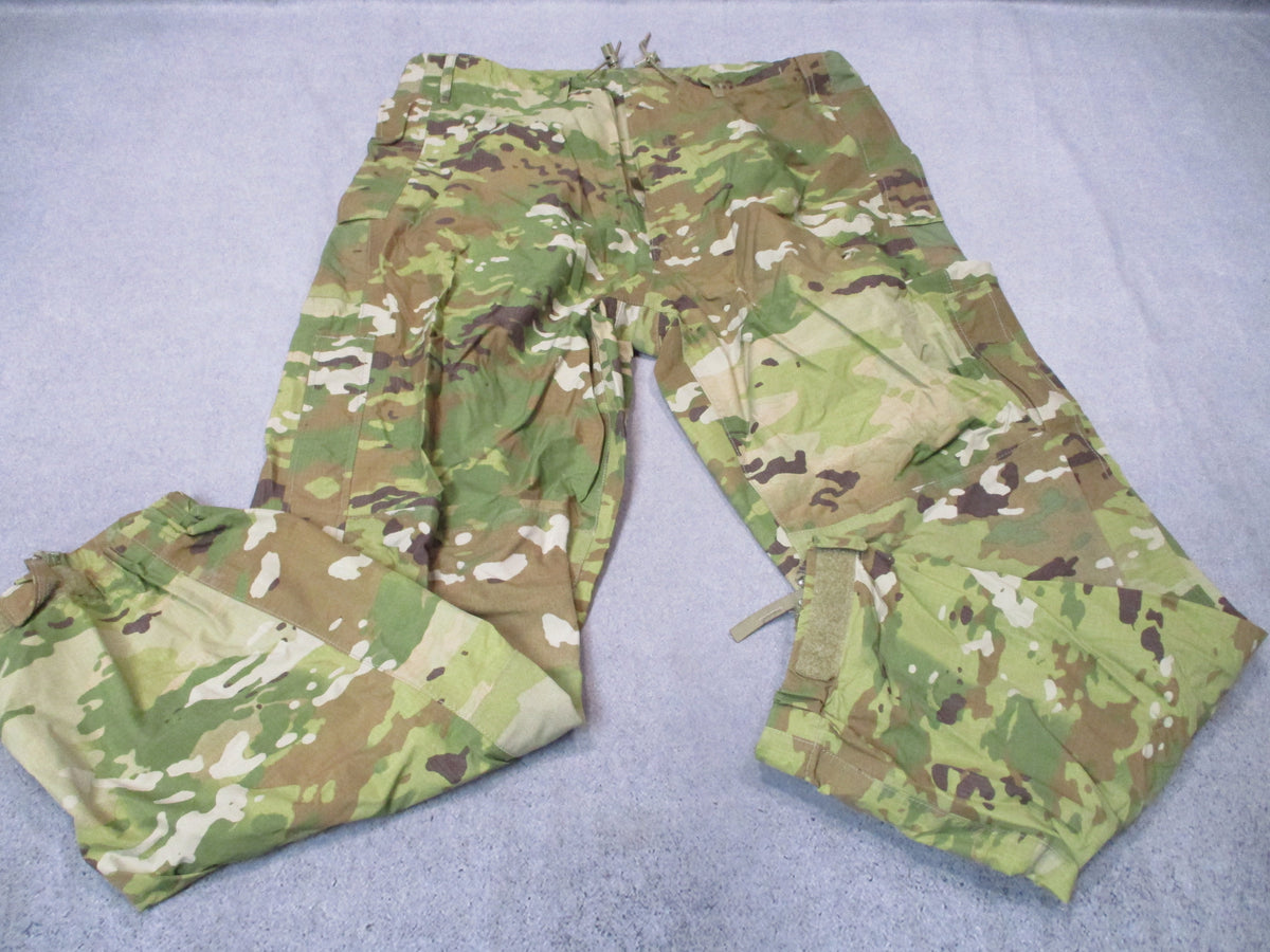 USGI ECWCS Gen III Level 6 OCP Gore-Tex pants, medium regular, camouflage outdoor view