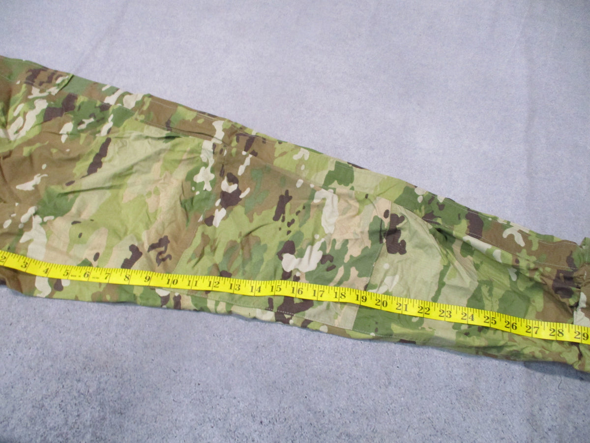 USGI ECWCS Gen III Level 6 OCP Gore-Tex pants in medium regular, camouflage waterproof shell pants