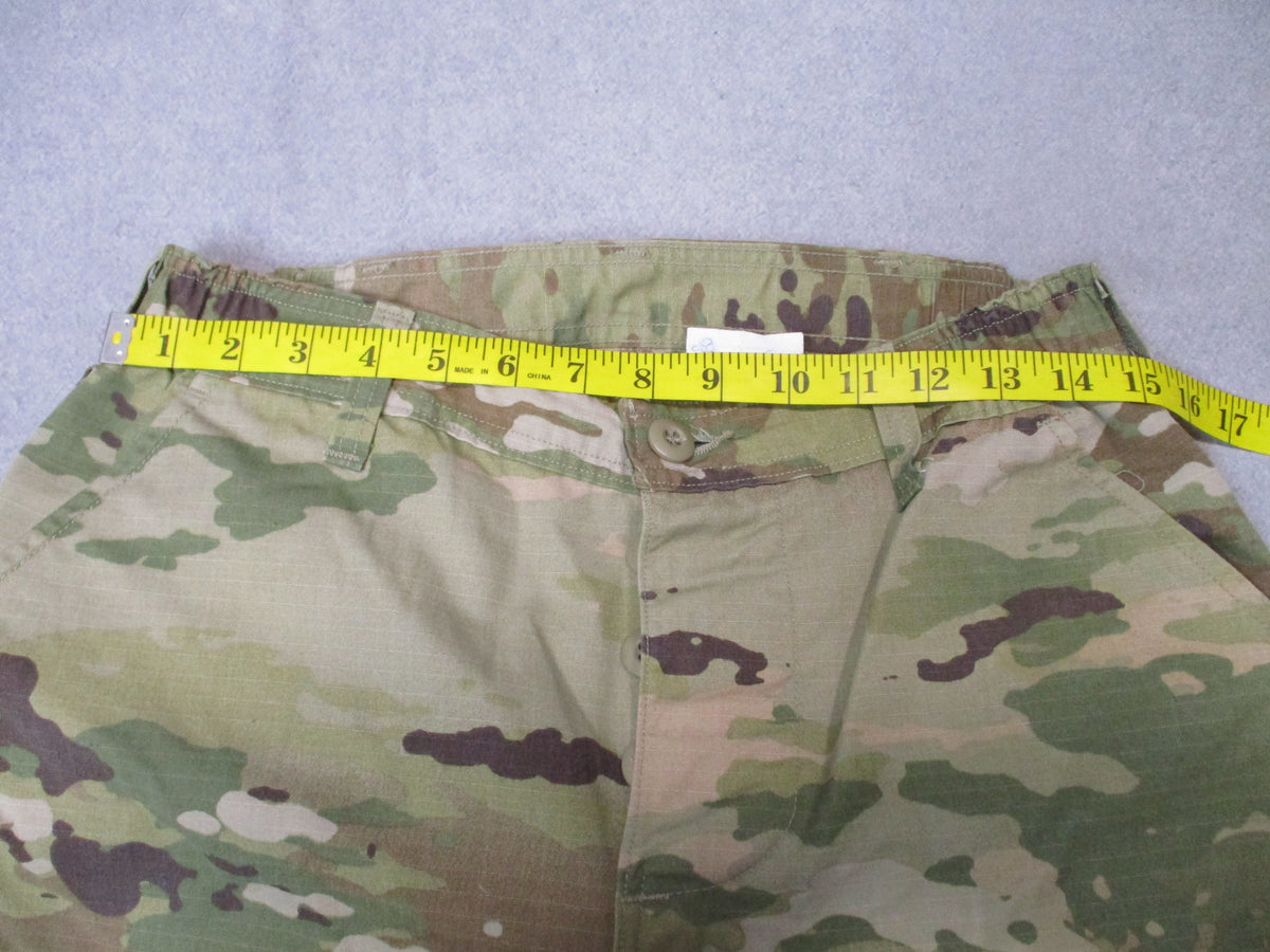 Used USGI women's OCP Scorpion ACU combat pants by American Apparel, 28 Regular waistband and inseam