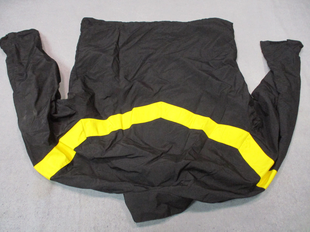 UNICOR US Army APFU women's PT jacket in black and yellow nylon, size Medium Regular