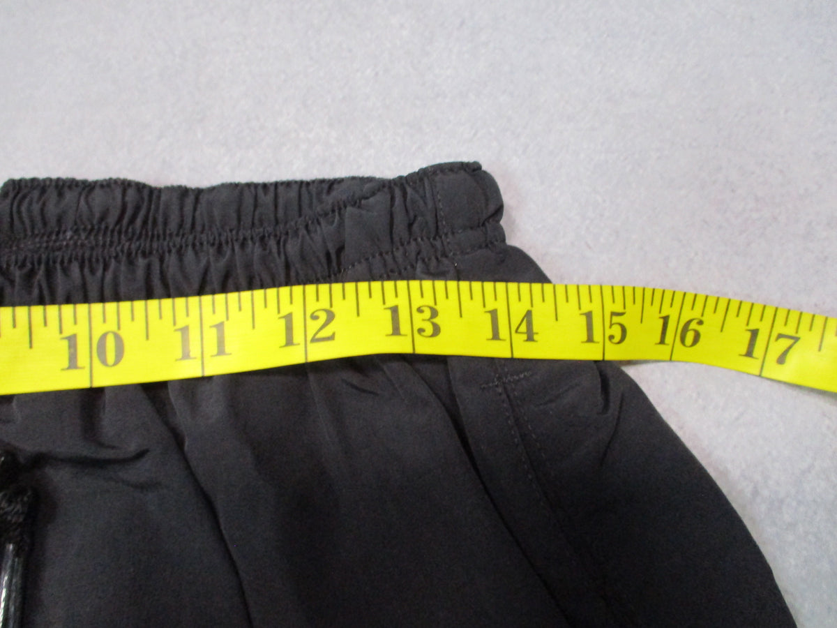 Skilcraft US Army APFU PT pants, women's medium long black nylon fitness uniform pants