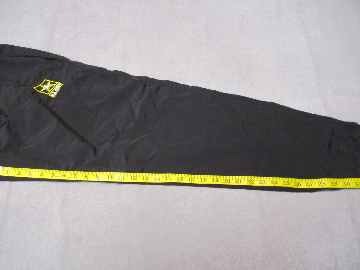 Skilcraft US Army APFU PT pants for women, medium long, black nylon fitness uniform trousers