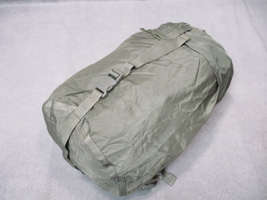 USGI US Army Small Compression Stuff Sack in urban gray, compact military gear bag with drawstring closure