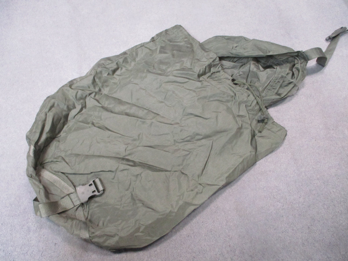 USGI US Army Small Compression Stuff Sack in urban gray, compact military gear bag with drawstring closure