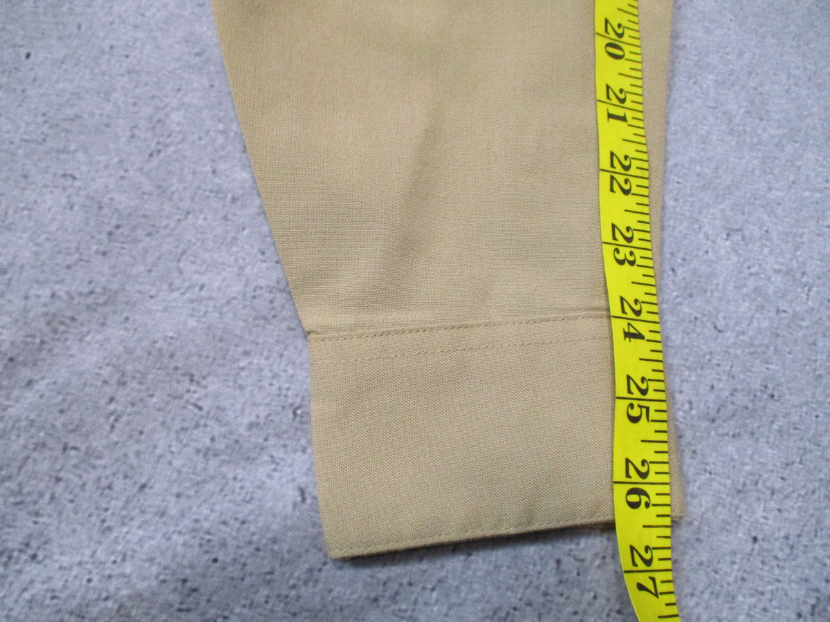 DSCP Valor Collection USMC khaki dress uniform shirt, men's 16x37, with LCpl rank insignia