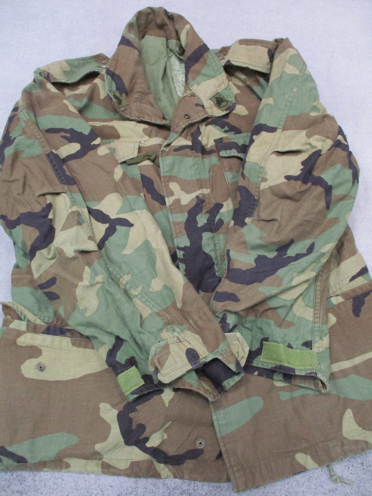 USGI M-65 Woodland M81 Field Jacket Approx Medium Regular Engineer School SSG