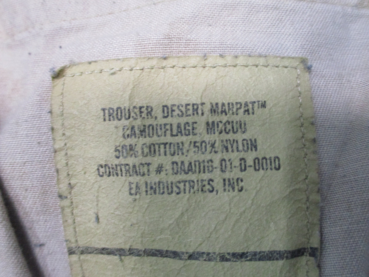 USMC Desert MARPAT MCCUU Trousers Medium Long 8415-01-484-2505 Used Repair