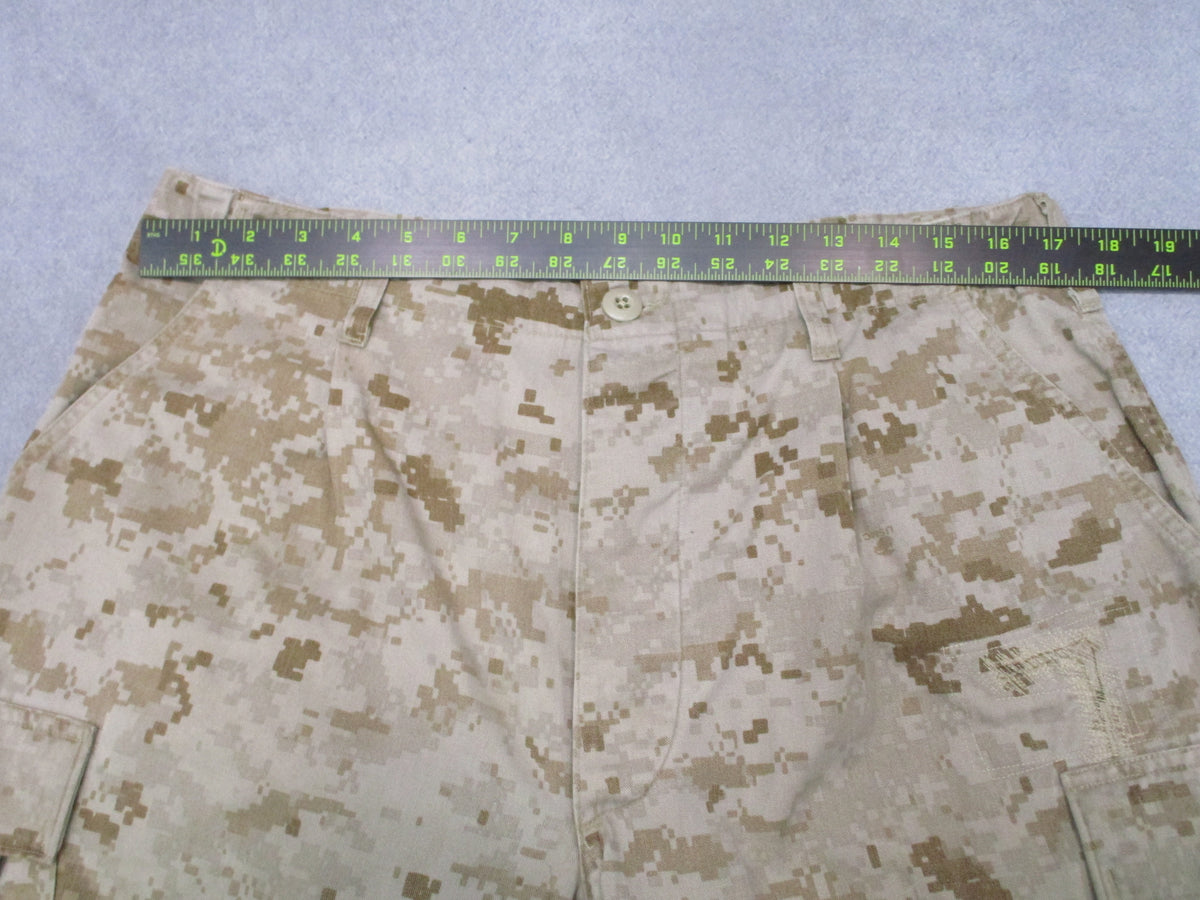 USMC Desert MARPAT MCCUU Trousers Medium Long 8415-01-484-2505 Used Repair