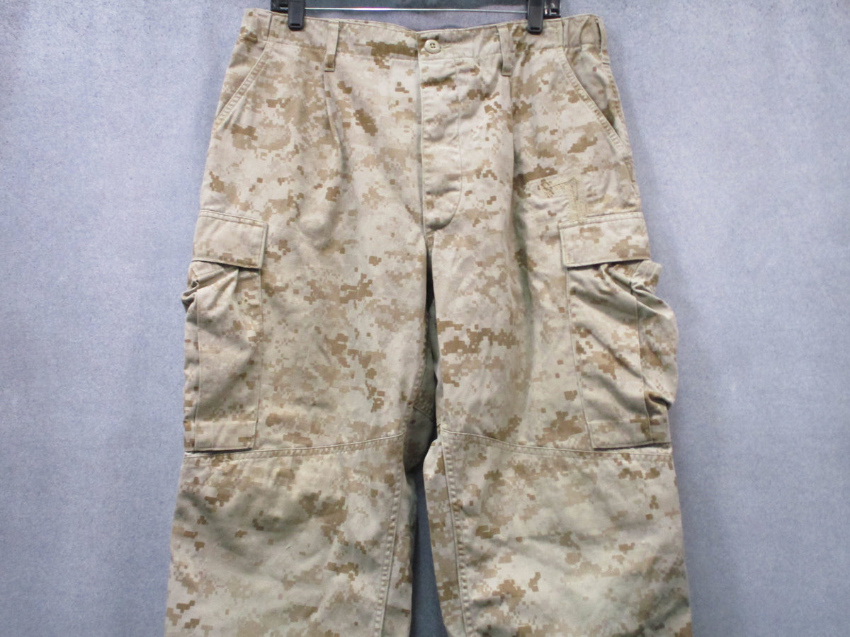 USMC Desert MARPAT MCCUU Trousers Medium Long 8415-01-484-2505 Used Repair