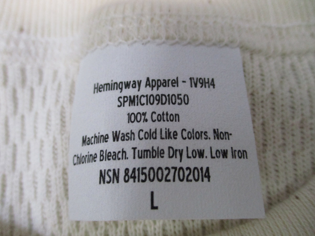 Hemingway Military Thermal Shirt Waffle Knit Large 100% Cotton NSN 8415-00-270-2014 — IMG_2290.JPG