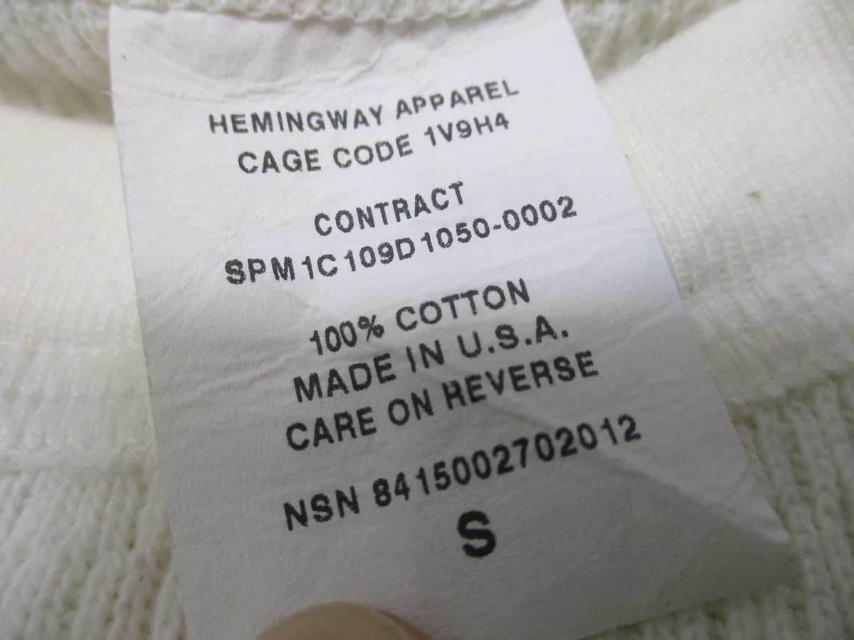 Hemingway Military Thermal Shirt Waffle Knit Small 100% Cotton NSN 8415-00-270-2012 — IMG_2301.JPG