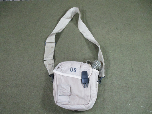 USGI 2 Quart Canteen Desert Tan Cover Strap 2001 SKILCRAFT Used