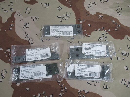 USGI ACH Helmet Eyewear Goggle Retention Straps 5 Pairs Foliage Green New