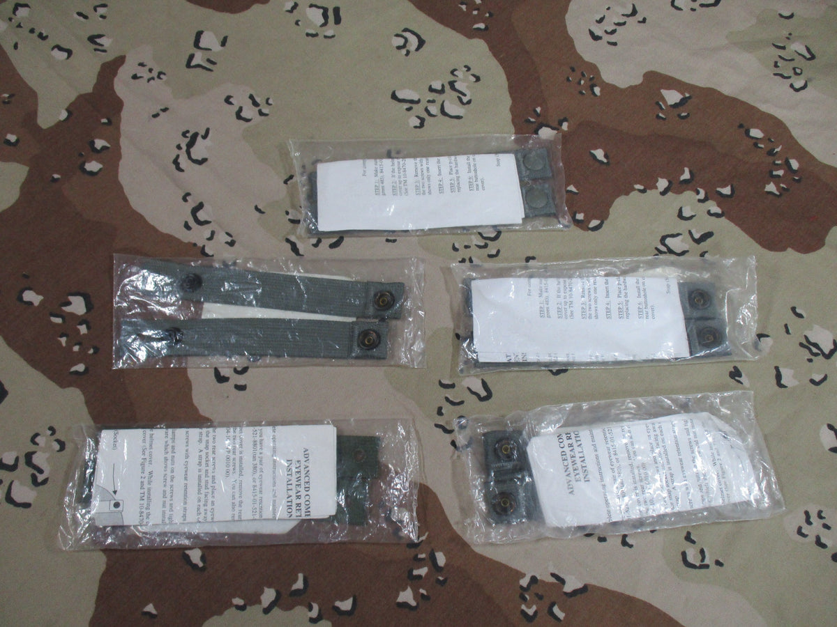 USGI ACH Helmet Eyewear Goggle Retention Straps 5 Pairs Foliage Green New