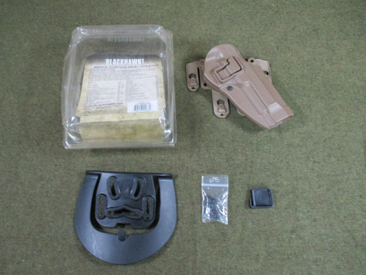 Blackhawk CQC SERPA Holster Beretta 92/96 Tan Belt Paddle Used