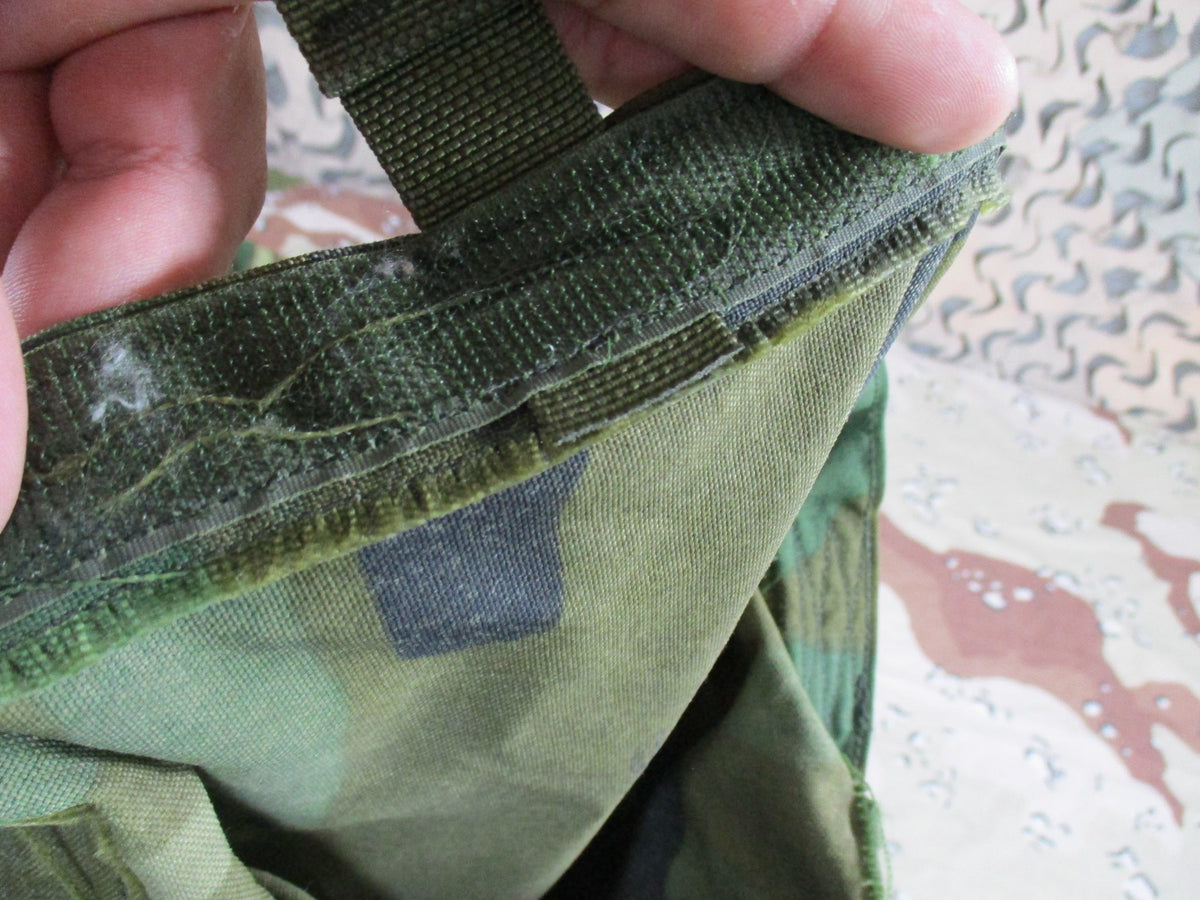 USGI Woodland Camo Ensemble Carrying Bags 2 Pack Military Surplus Used Fair