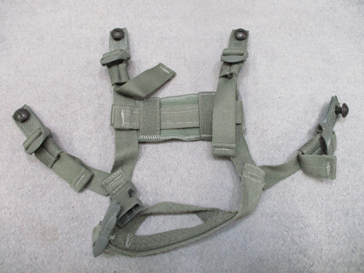 USGI ACH Helmet Chin Strap Foliage Green Hardware NSN 8470-01-530-0868 New