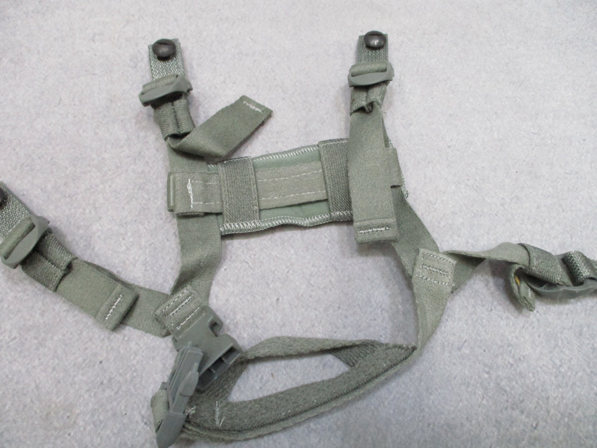 USGI ACH Helmet Chin Strap Foliage Green Hardware NSN 8470-01-530-0868 New