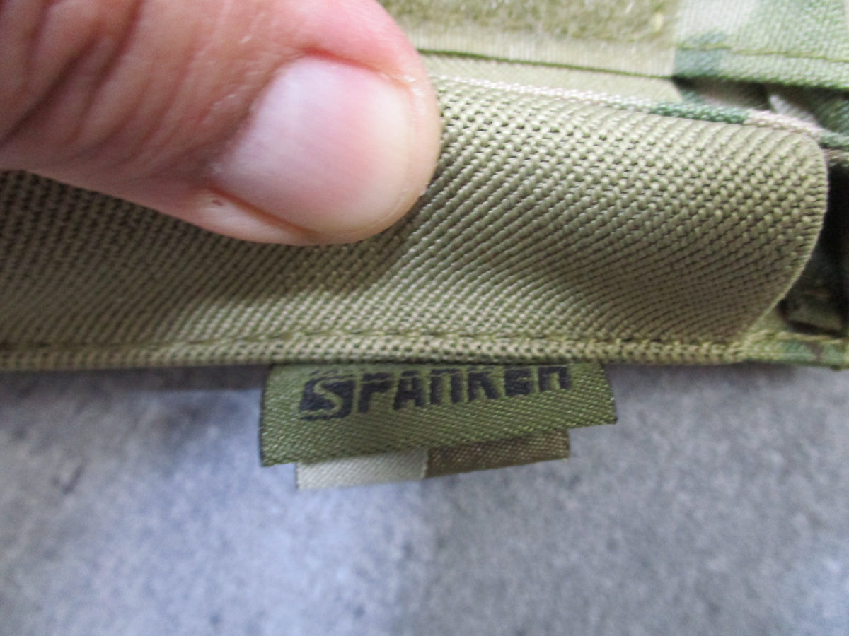 Spanker Triple Kangaroo Rifle Pistol Magazine Pouch MOLLE Camo Excellent