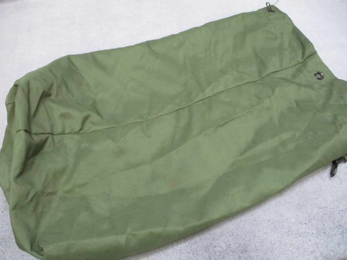 USGI OD Green Top Load Duffle Sea Bag Backpack Straps Used Good