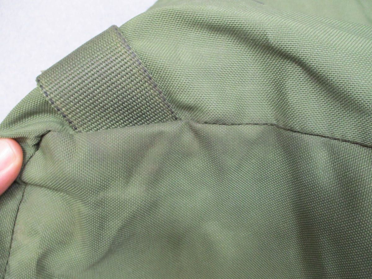 USGI OD Green Top Load Duffle Sea Bag Backpack Straps Used Good