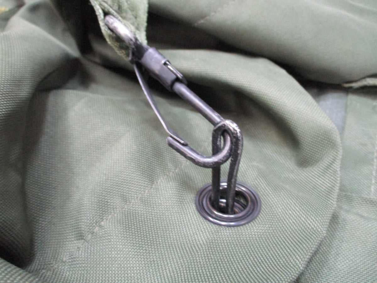 USGI OD Green Top Load Duffle Sea Bag Backpack Straps Used Good