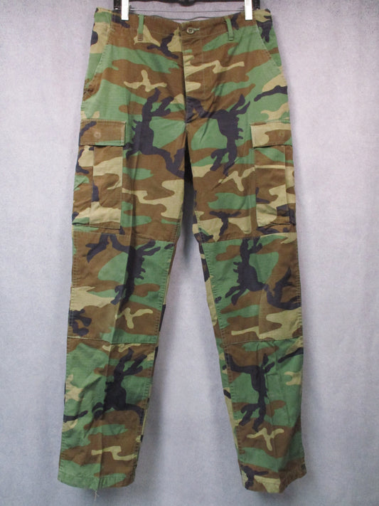Propper Woodland Camo BDU Pants Medium Long 50/50 NyCo Ripstop Cargo Trousers - Centex Military Gear