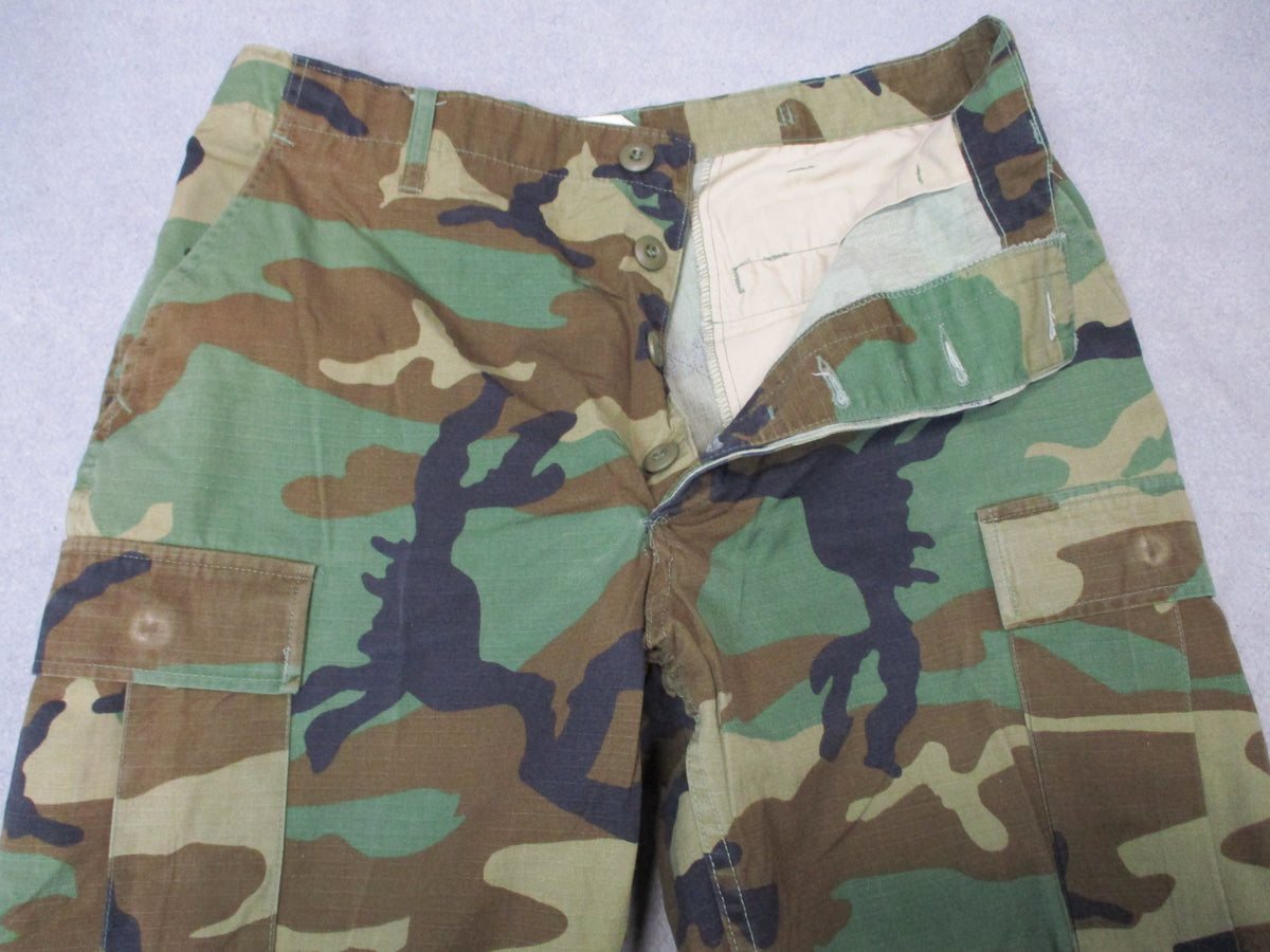 Propper Woodland Camo BDU Pants Medium Long 50/50 NyCo Ripstop Cargo Trousers - Centex Military Gear