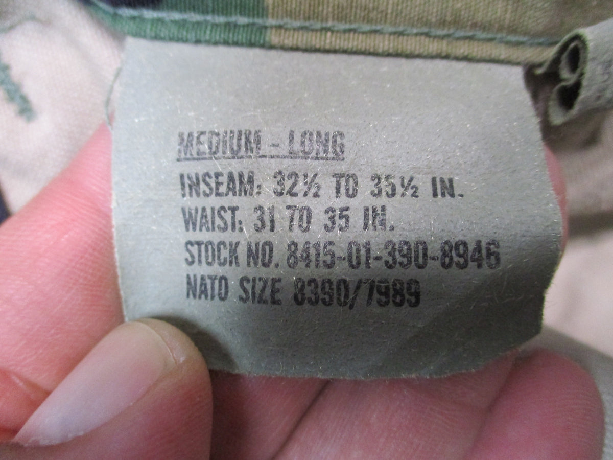 Propper Woodland Camo BDU Pants Medium Long 50/50 NyCo Ripstop Cargo Trousers - Centex Military Gear