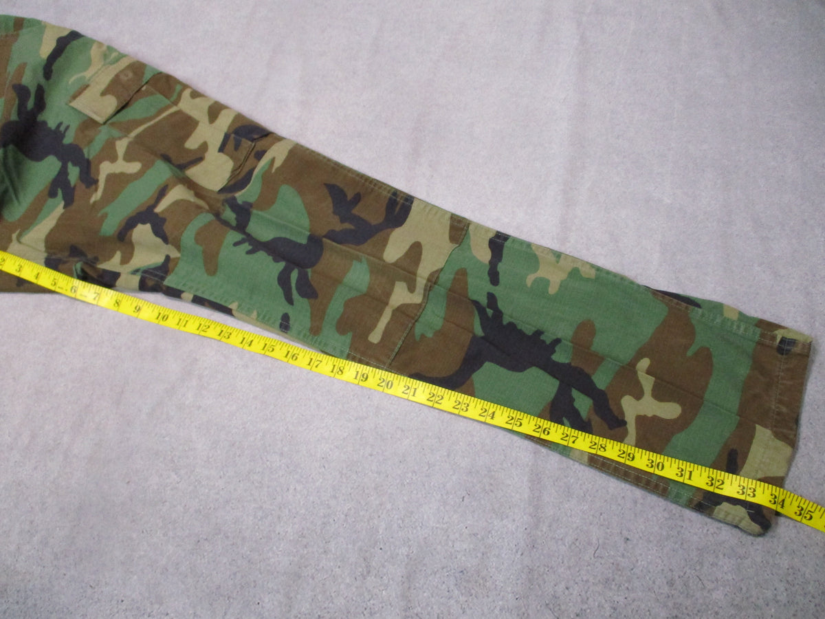 Propper Woodland Camo BDU Pants Medium Long 50/50 NyCo Ripstop Cargo Trousers - Centex Military Gear