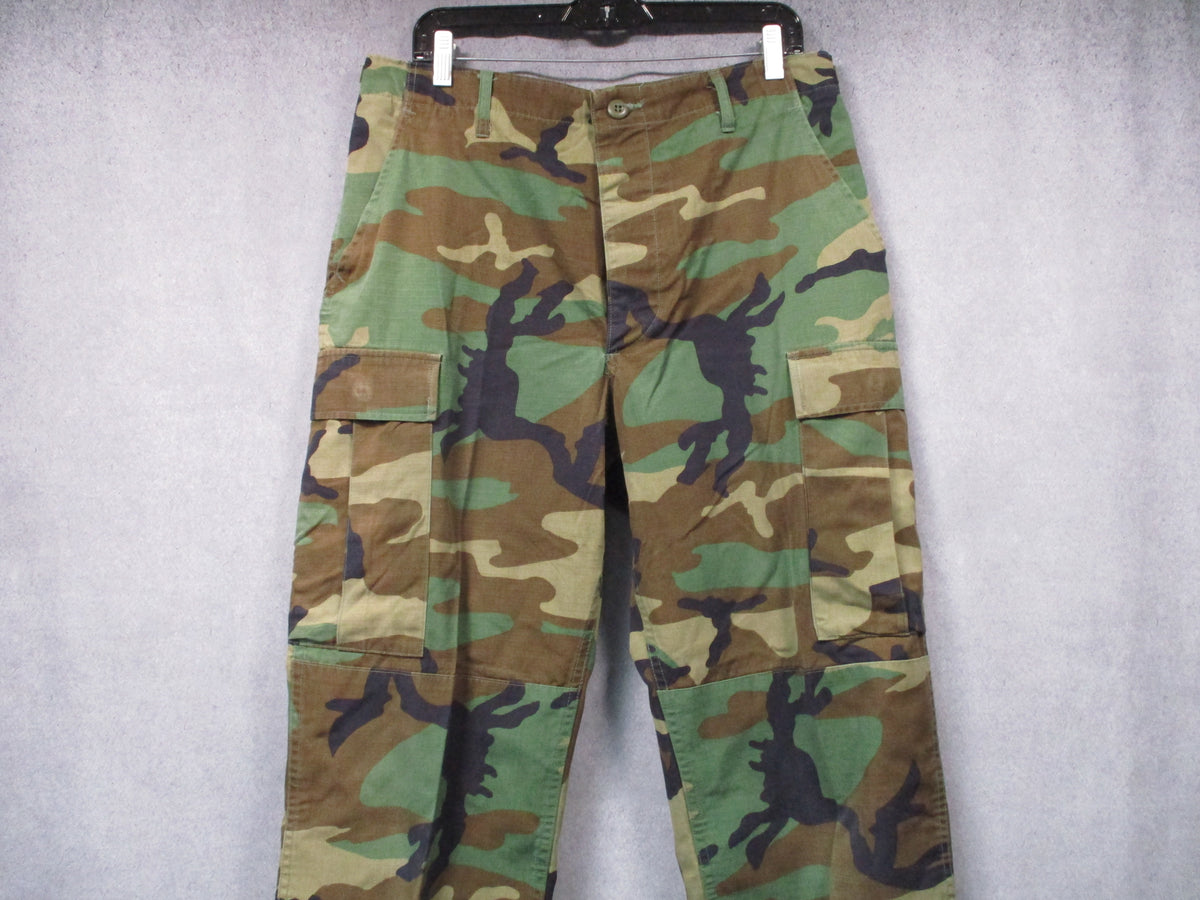 Propper Woodland Camo BDU Pants Medium Long 50/50 NyCo Ripstop Cargo Trousers - Centex Military Gear