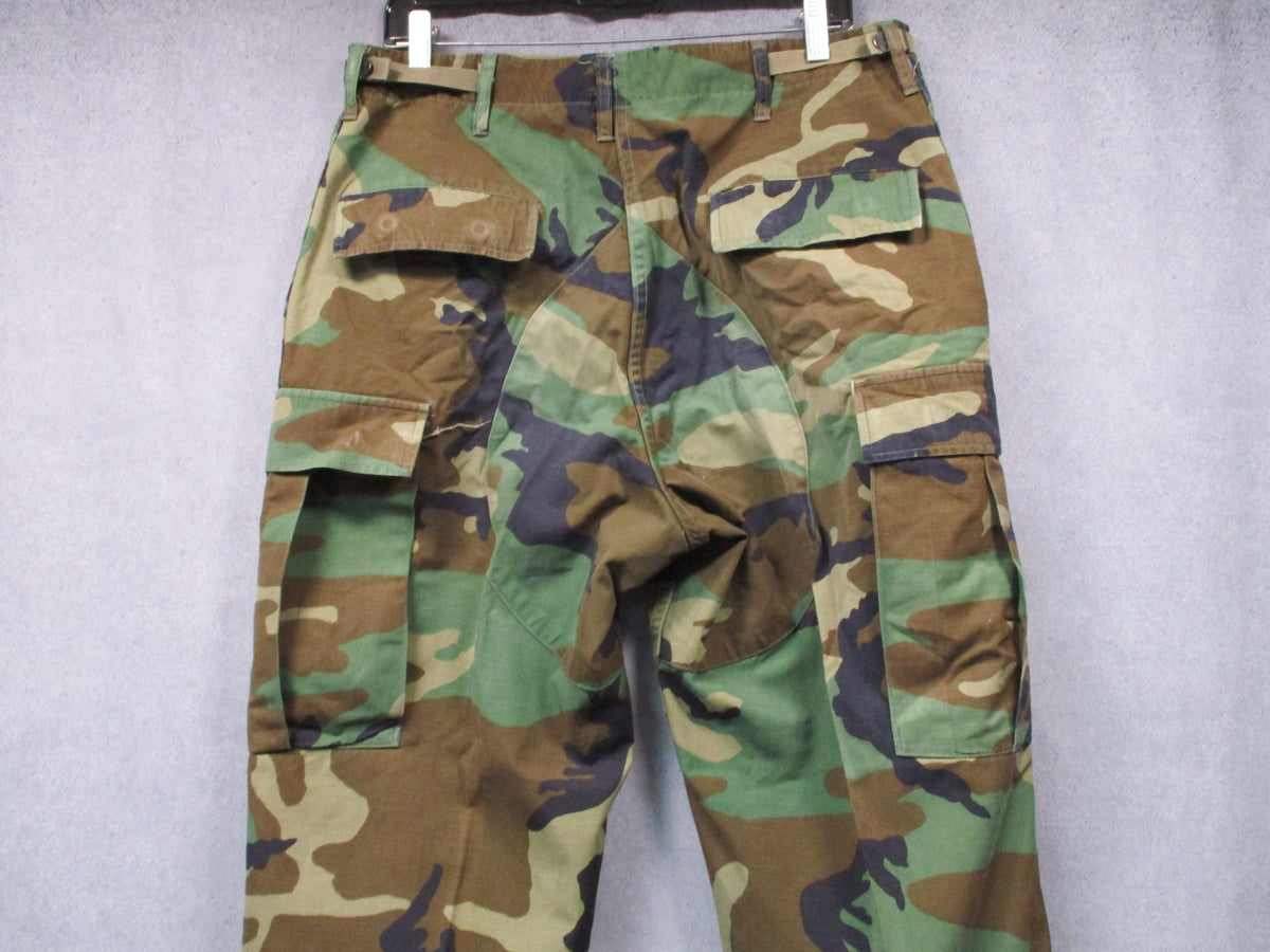 Propper Woodland Camo BDU Pants Medium Long 50/50 NyCo Ripstop Cargo Trousers - Centex Military Gear
