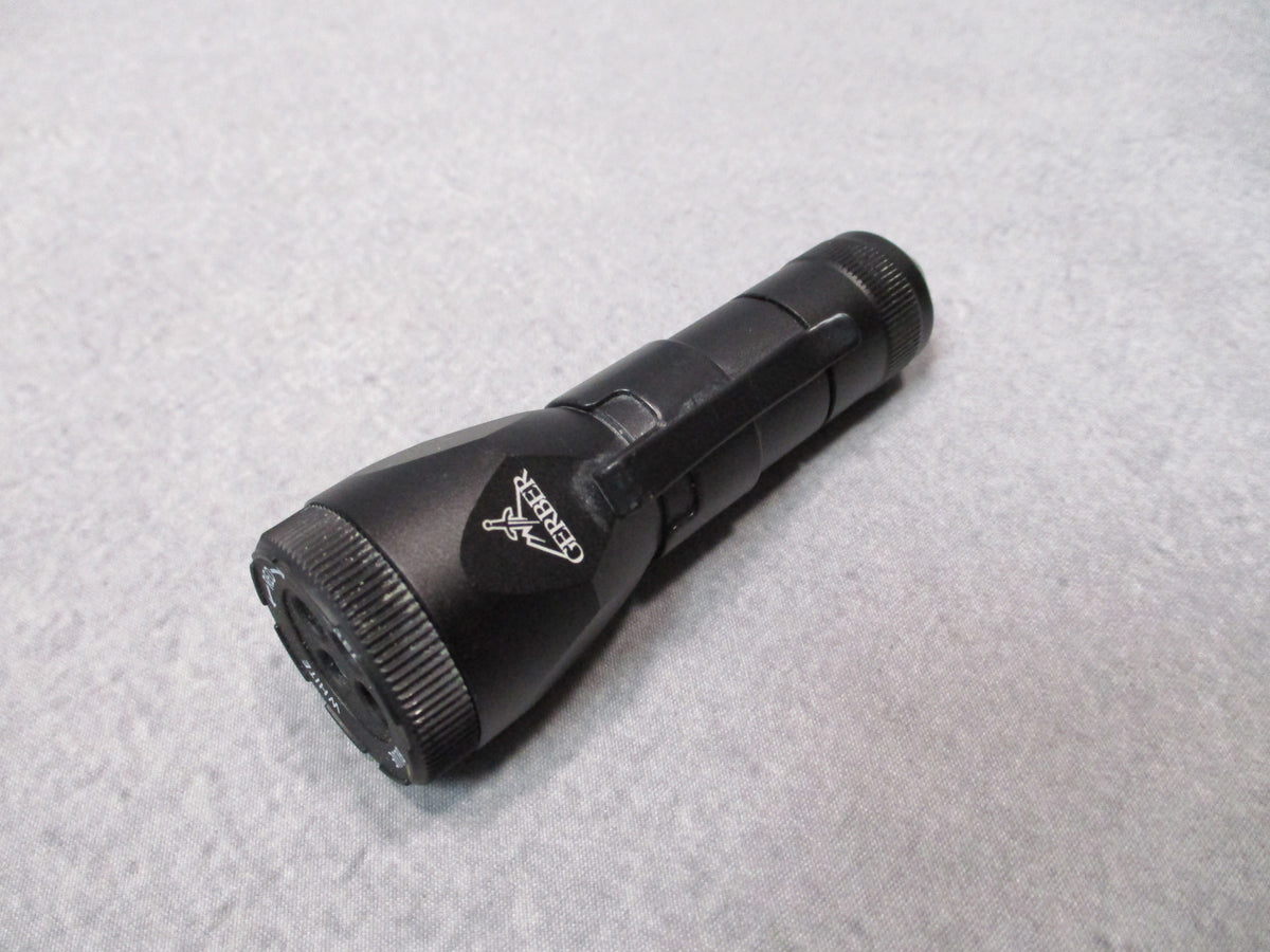 Gerber Recon 4 Color LED Task Flashlight Black White Red Green Blue AA Working - Centex Military Gear