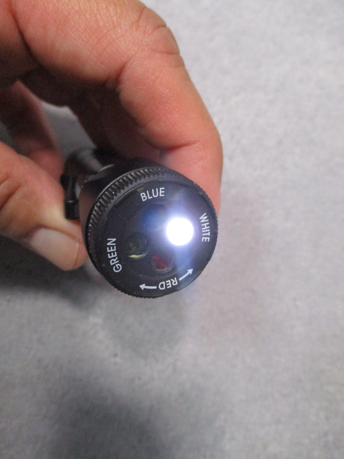 Gerber Recon 4 Color LED Task Flashlight Black White Red Green Blue AA Working - Centex Military Gear