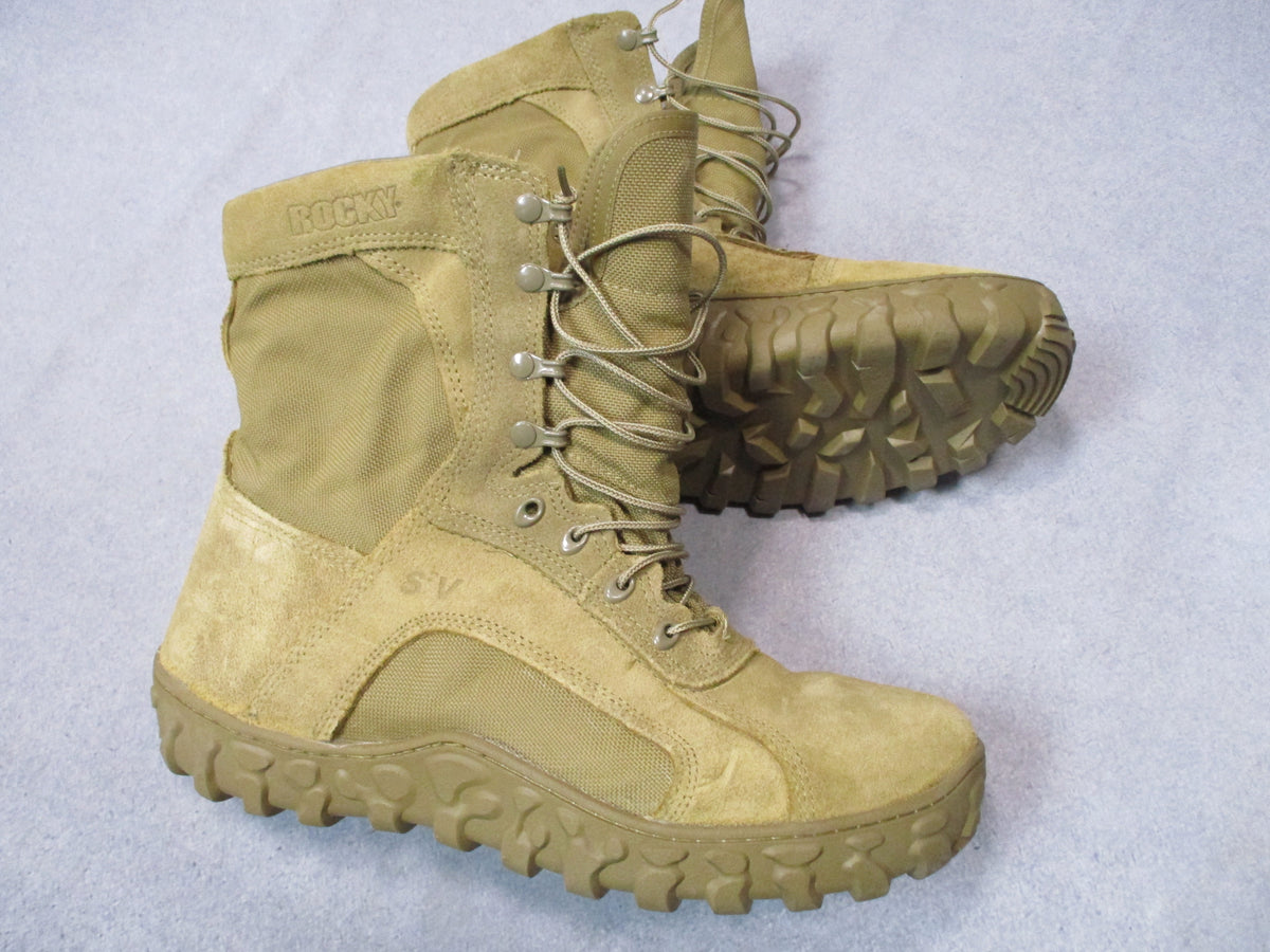 Rocky S2V RKC100 Boots Men's 12 M Coyote 600g Insulated USA Made Vibram Combat - Centex Military Gear