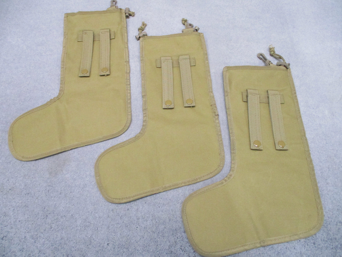 VISM NcSTAR Tactical Christmas Stockings 3PK Tan MOLLE NWT CNSTKG2987T