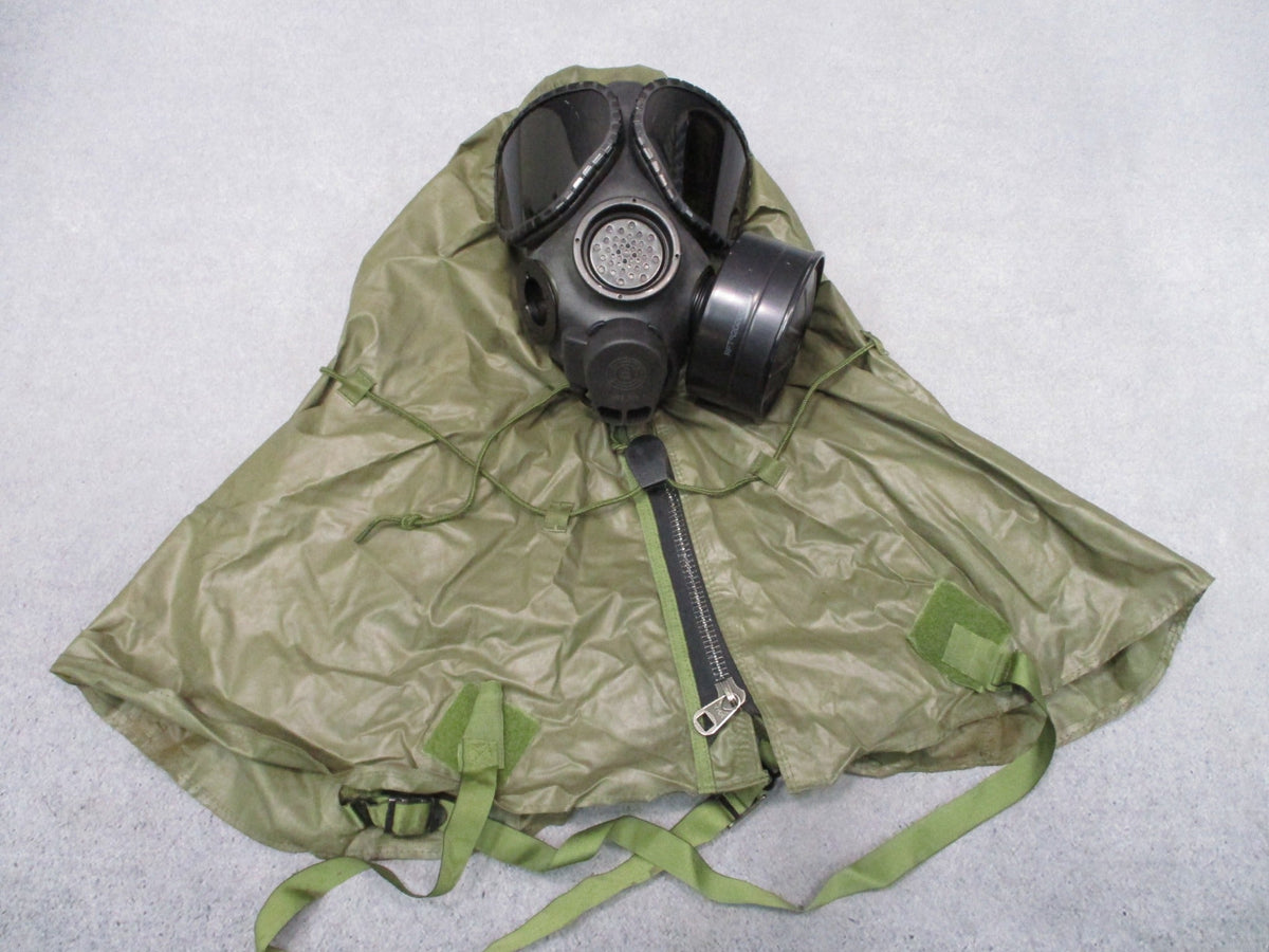 USGI M40 Gas Mask Medium 1993 Military CBRN Respirator Kit Hood Bag Lenses