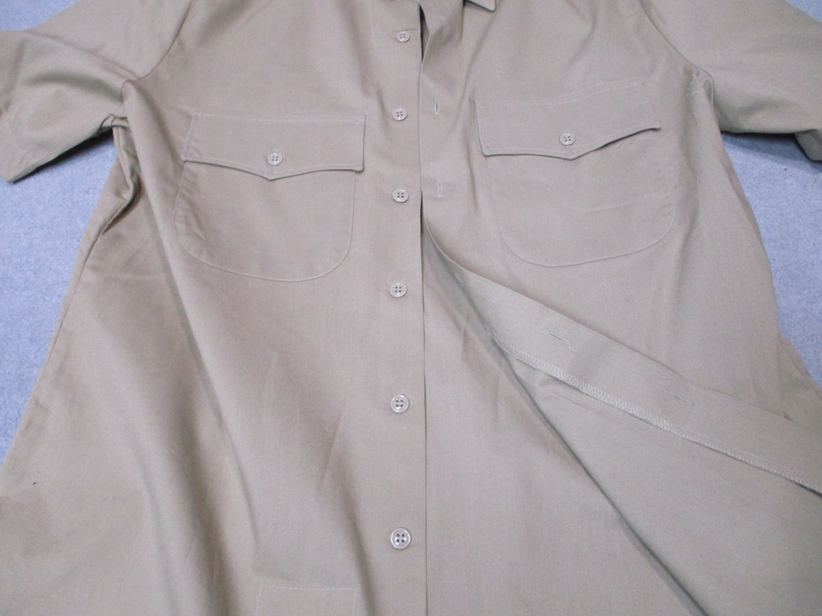 Genuine US Army Class 3 Heritage Tan 566 S/S Shirt 16.5R NSN 8405-01-683-2304