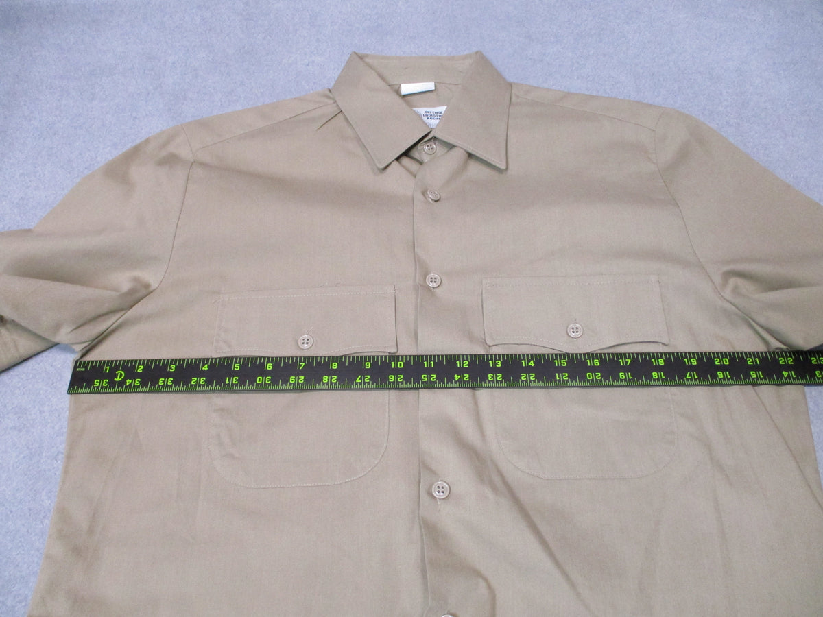Genuine US Army Class 3 Heritage Tan 566 S/S Shirt 16.5R NSN 8405-01-683-2304