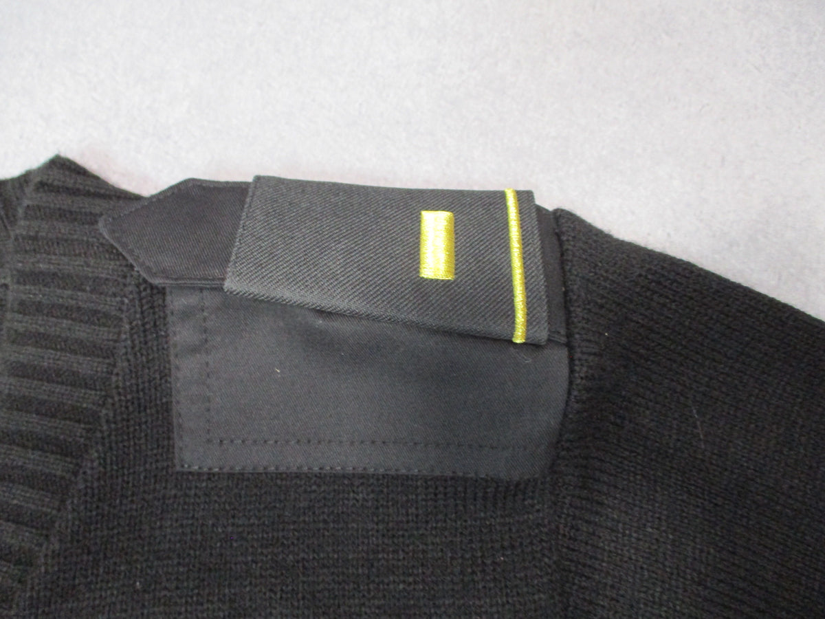 Military Equipment Corporation of America Black Commando V-Neck Sweater Small