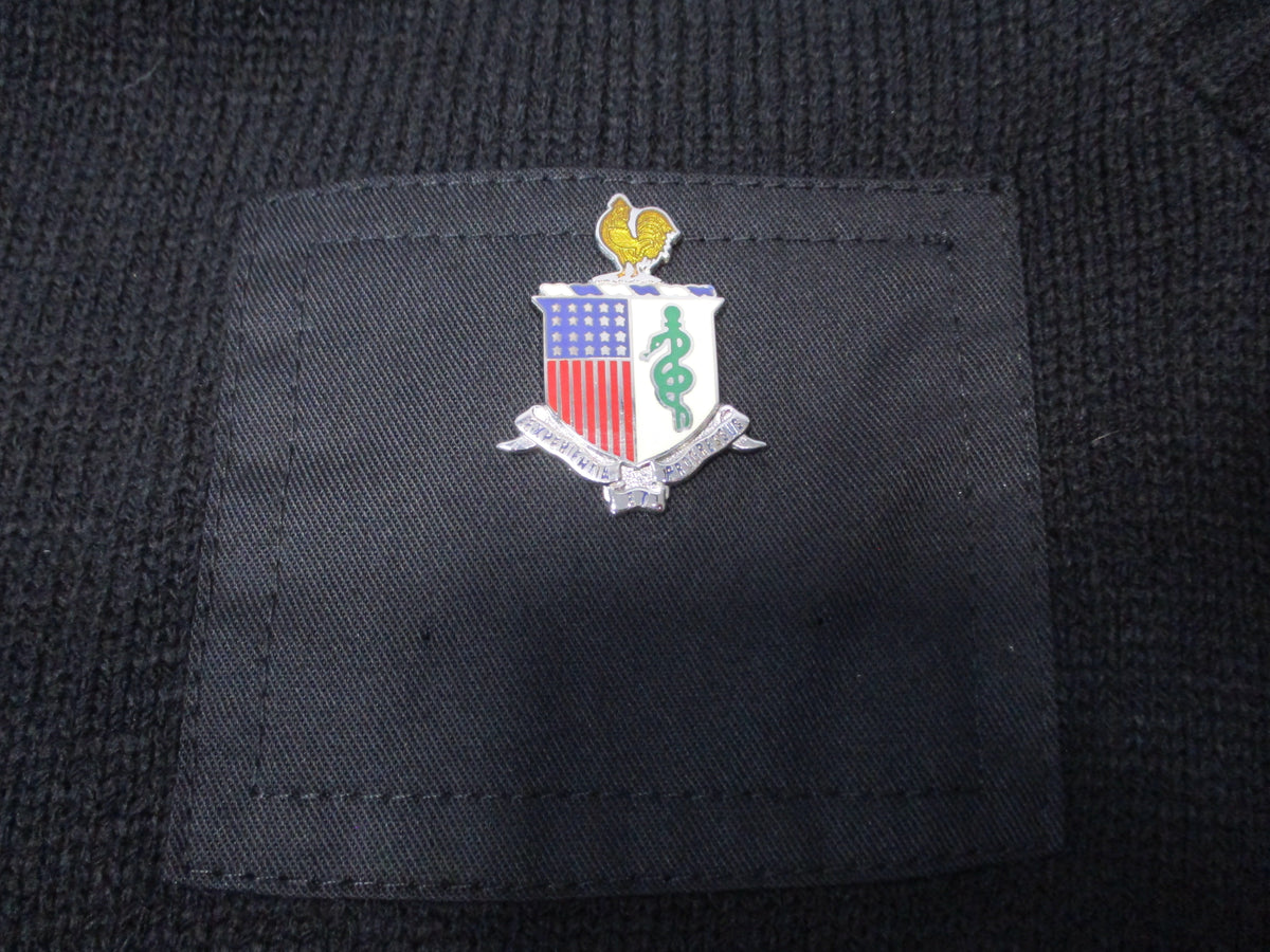 Military Equipment Corporation of America Black Commando V-Neck Sweater Small