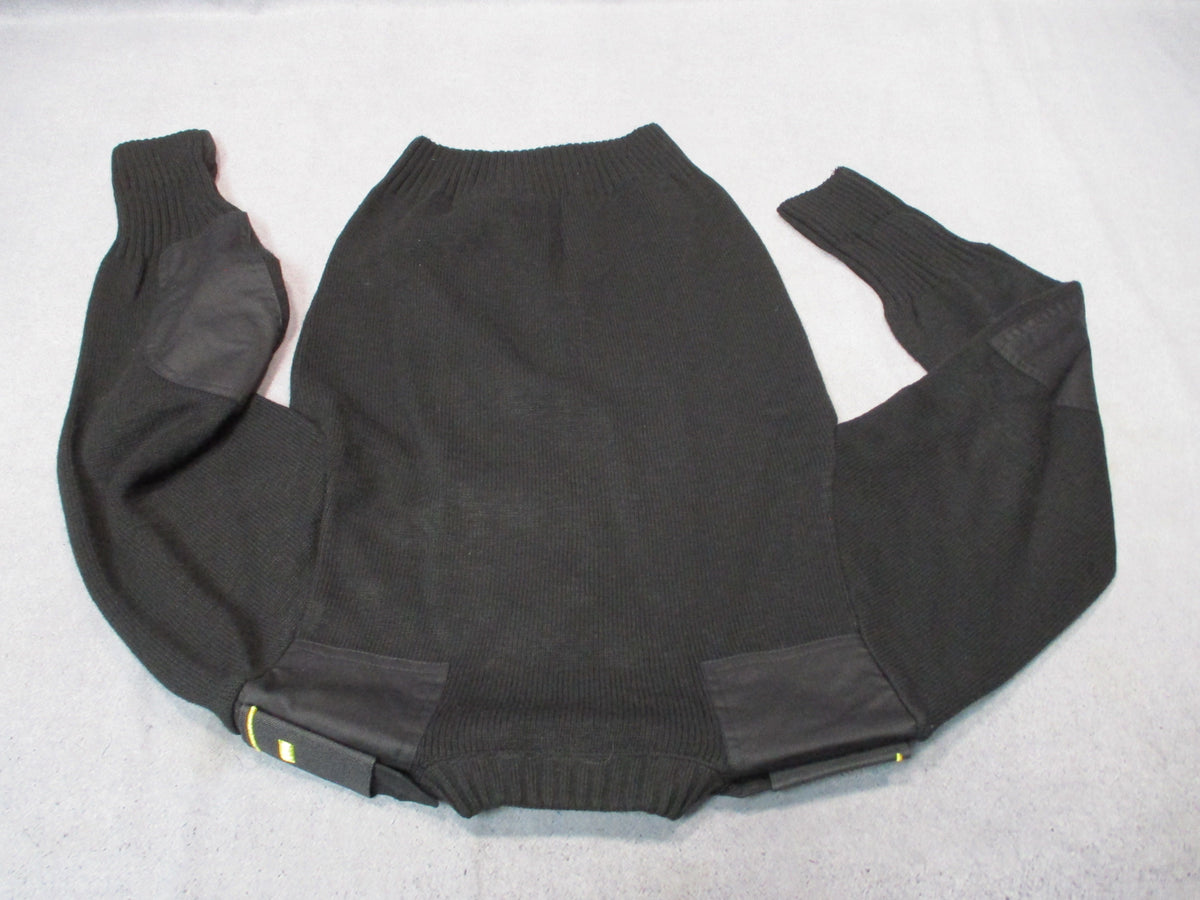 Military Equipment Corporation of America Black Commando V-Neck Sweater Small