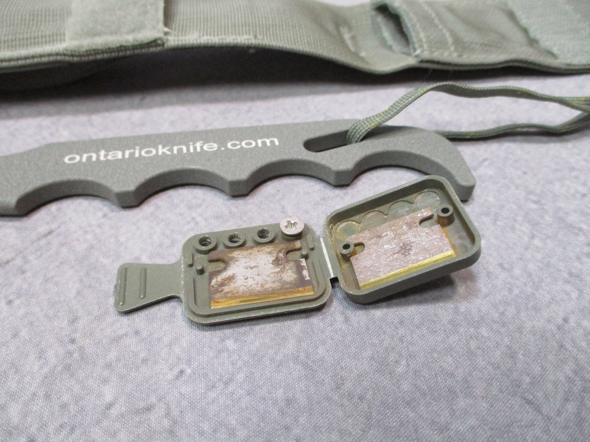 Ontario Knife USGI Model 1 Strap Cutter Rescue Hook Foliage Green w/ Spares